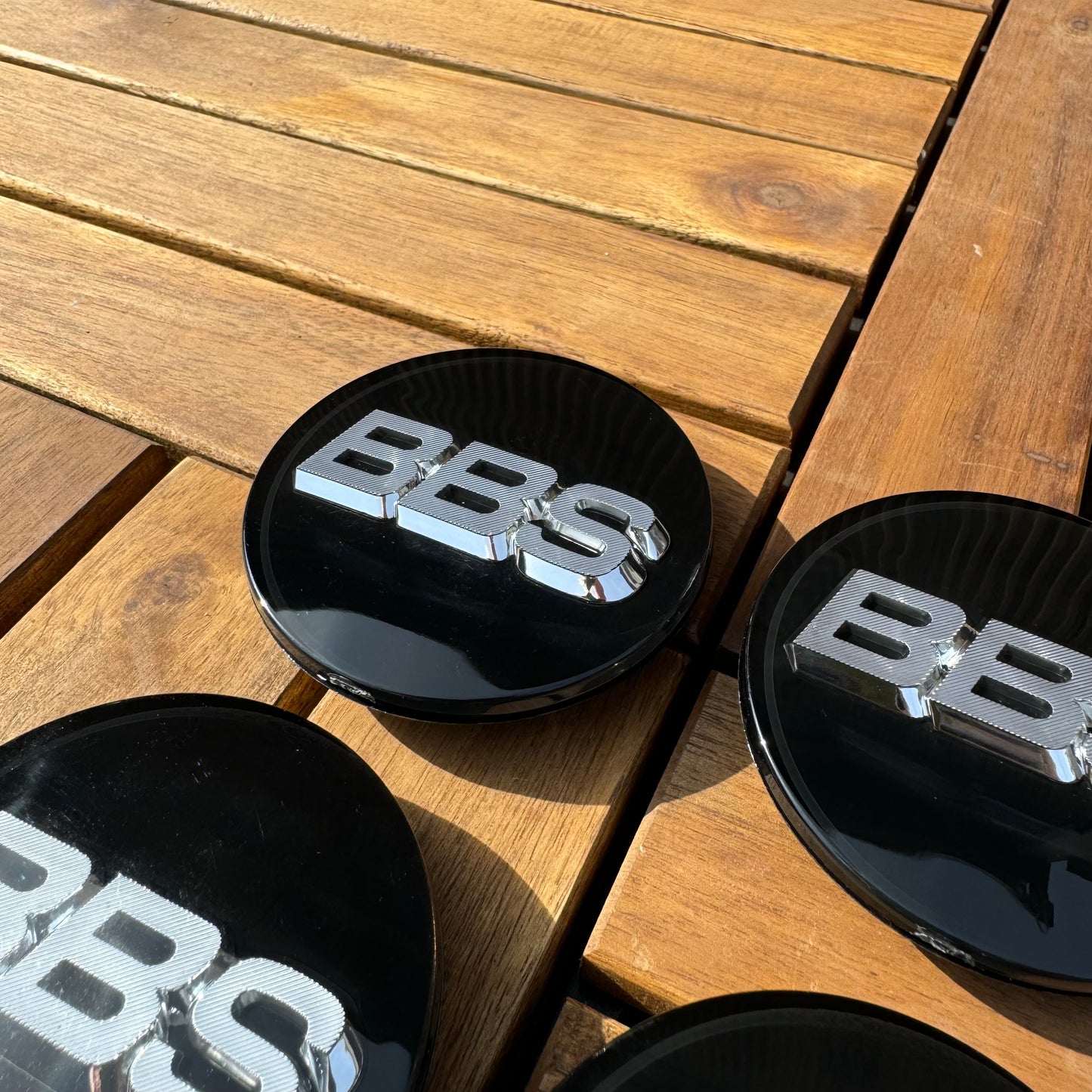 BBS RS LM rz center caps logos 3d 70mm black silver 56.24.073 set of 4