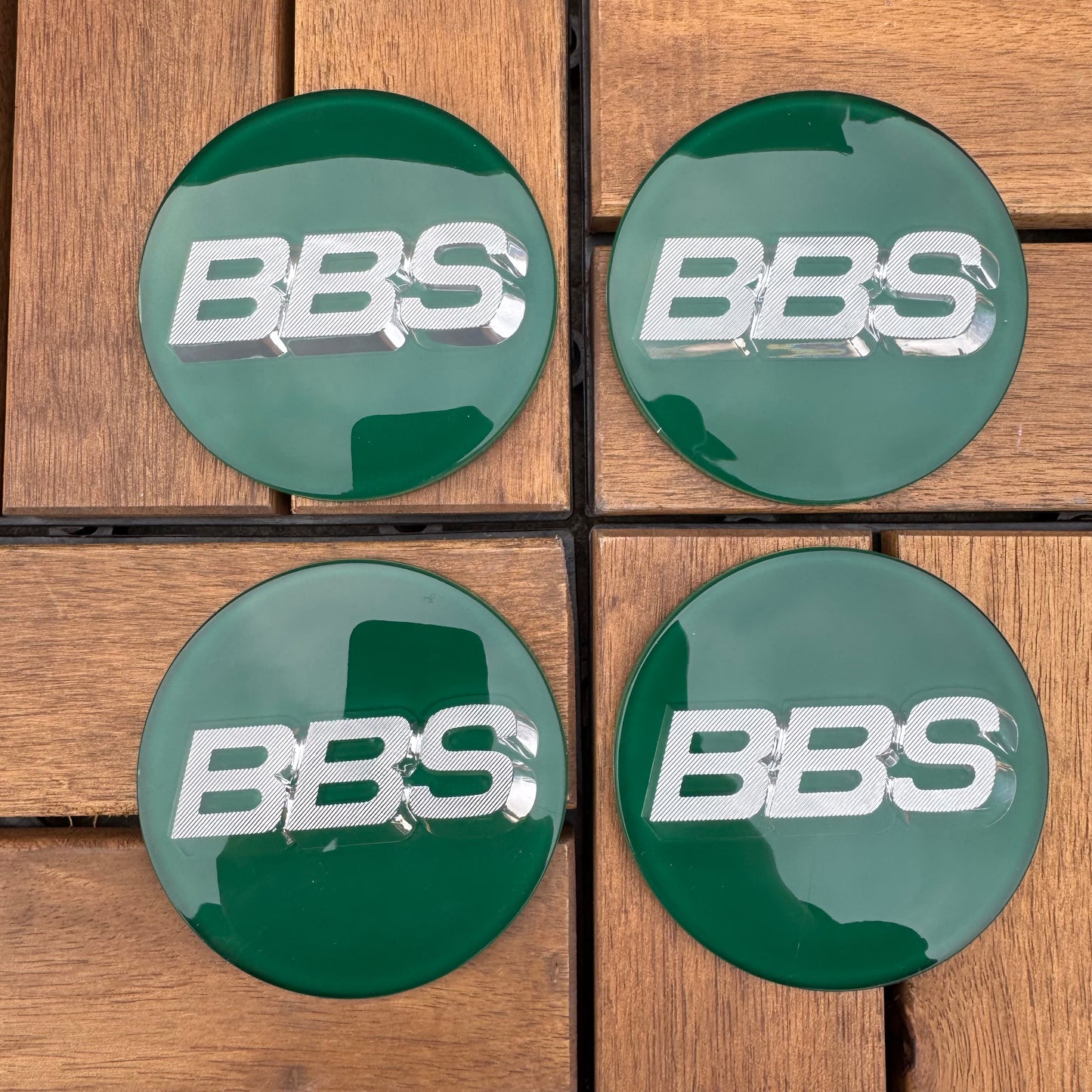 BBS logo 3d 56.24.120 green / silver