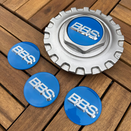 BBS RC090 logos stickers 70mm blue/silver