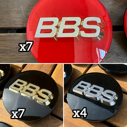 (18 sets) BBS RS LM rz center caps logos 3d 70mm 56.24.073