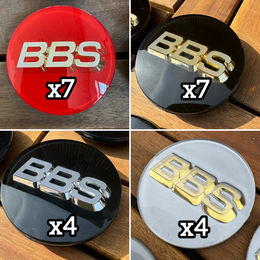 (22 sets) BBS RS LM rz center caps logos 3d 70mm 56.24.073