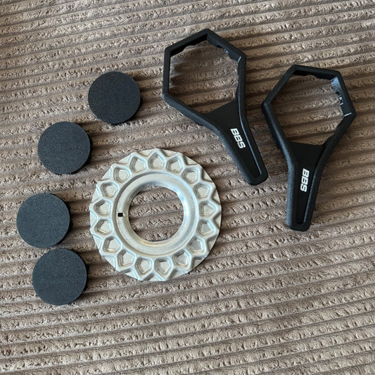Rs waffle + 2 tools + logos black/silver