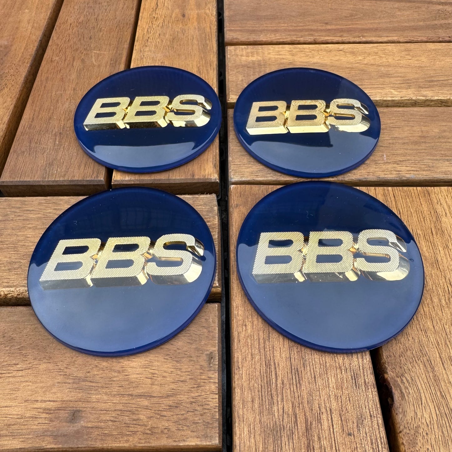 BBS RC090 logos stickers 70mm dark blue/gold