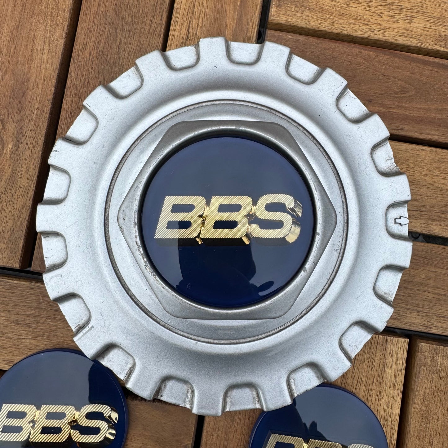 BBS RC090 logos stickers 70mm dark blue/gold