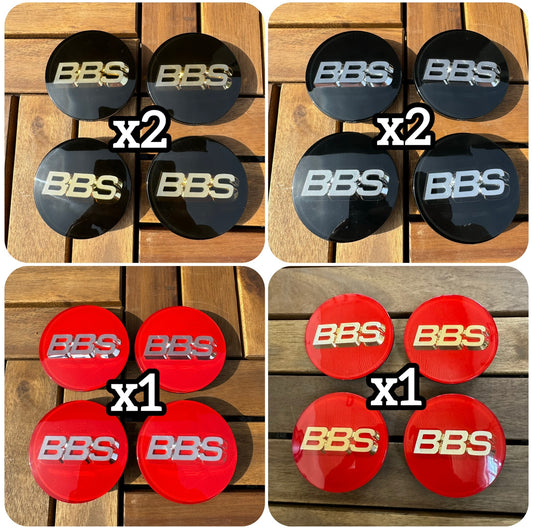 (6 sets) BBS RS LM rz center caps logos 3d 70mm 56.24.073